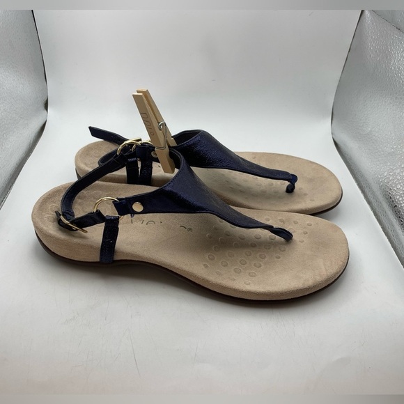 Vionic Kirra blue metallic women’s sandals size 7 - Picture 2 of 10